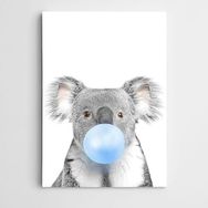 Dekolata Mavi Sakızlı Koala 35x50 cm Kanvas Tablo