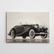 Dekolata Mercedes Retro 35x50 cm Kanvas Tablo
