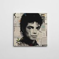 Dekolata Michael Jackson Kare 50x50 cm Kanvas Tablo