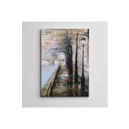 Dekolata Nehir Yol ve Yağmur Mini 70x100 cm Kanvas Tablo