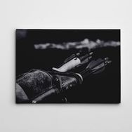 Dekolata Oklar Siyah Beyaz 25x35 cm Kanvas Tablo