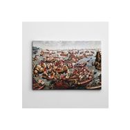 Dekolata Osmanlı Kadırgaları 20x30 cm Kanvas Tablo