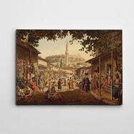 Dekolata Osmanlı Sokakları 20x30 cm Kanvas Tablo