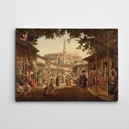 Dekolata Osmanlı Sokakları 35x50 cm Kanvas Tablo