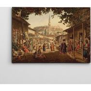 Dekolata Osmanlı Sokakları 70x100 cm Kanvas Tablo
