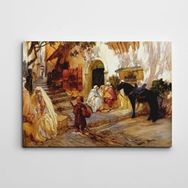 Dekolata Osmanlı Sokaklarında Bir Çocuk 140x200 cm Kanvas Tablo