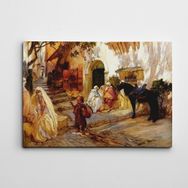 Dekolata Osmanlı Sokaklarında Bir Çocuk 30x40 cm Kanvas Tablo
