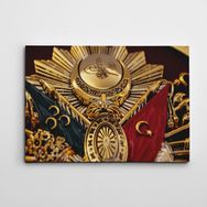 Dekolata Osmanlı Tuğrası 30x40 cm Kanvas Tablo