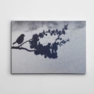 Dekolata Özgür Kuş Siyah Beyaz 30x40 cm Kanvas Tablo