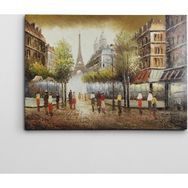 Dekolata Paris Sokakları Yağlıboya Reprodüksiyon 30x40 cm Kanvas Tablo