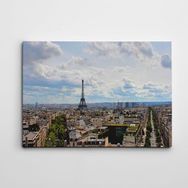 Dekolata Paris ve Eyfel 50x70 cm Kanvas Tablo