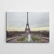 Dekolata Paris ve Eyfel 70x100 cm Kanvas Tablo