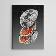 Dekolata Portakal Ay Mini 35x50 cm Kanvas Tablo