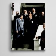 Dekolata Renkli Atatürk 35x50 cm Kanvas Tablo