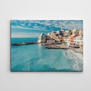 Dekolata Sahil ve Şehir 70x100 cm Kanvas Tablo