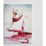Dekolata Şarap ve Balerin 40x60 cm Kanvas Tablo