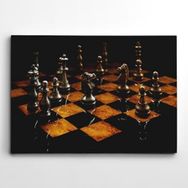 Dekolata Satranç 30x40 cm Kanvas Tablo