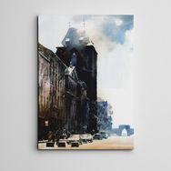 Dekolata Şehir ve Binalar Mini 20x30 cm Kanvas Tablo