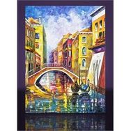 Dekolata Şehir ve Köprü 40x60 cm Kanvas Tablo