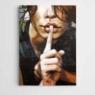 Dekolata Sessizlik Modern Sanat 30x40 cm Kanvas Tablo