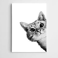 Dekolata Sevimli Kedi 70x100 cm Kanvas Tablo