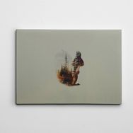 Dekolata Sincap ve Ağaçlar 35x50 cm Kanvas Tablo