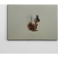 Dekolata Sincap ve Ağaçlar 50x70 cm Kanvas Tablo