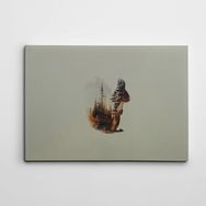 Dekolata Sincap ve Ağaçlar 85x120 cm Kanvas Tablo
