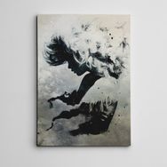 Dekolata Siyah Beyaz Mini 20x30 cm Kanvas Tablo