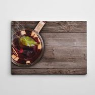Dekolata Siyah Çay 70x100 cm Kanvas Tablo