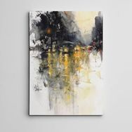 Dekolata Soyut Cadde 40x60 cm Kanvas Tablo
