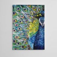 Dekolata Tavus Kuşu Yağlıboya Reprodüksiyon 140x200 cm Kanvas Tablo
