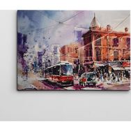 Dekolata Toronto Sulu Boya 50x70 cm Kanvas Tablo
