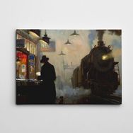 Dekolata Tren 35x50 cm Kanvas Tablo