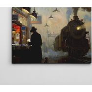 Dekolata Tren 50x70 cm Kanvas Tablo