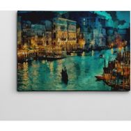 Dekolata Venedik Işıkları 70x100 cm Kanvas Tablo