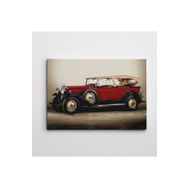 Dekolata VK4634-7451 Kırmızı Eski Otomobil 100x140 cm Kanvas Tablo