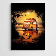 Dekolata Wolkswagen Modern Sanat 20x30 cm Kanvas Tablo