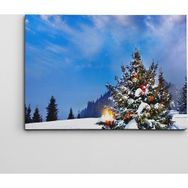 Dekolata Yılbaşı Ağacı 2 50x70 cm Kanvas Tablo