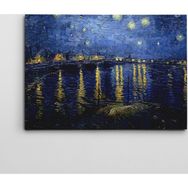 Dekolata Yıldızlı Gece 50x70 cm Kanvas Tablo