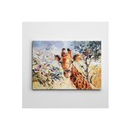 Dekolata Zürafa 85x120 cm Kanvas Tablo