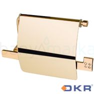Dekor Golden Cristal Kapaklı Tuvalet Kağıtlığı