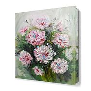 Dekor Sevgisi Pembe Çiçek Buketi 120x80 cm Yağlı Boya Tablo