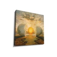 Dekor Sevgisi Salvador Dali Çatlamış Yumurta 60x40 Kanvas Tablo