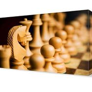 Dekor Sevgisi Satranç Takımı 60x40 Kanvas Tablo