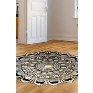 Dekoreko 115 Figürlü Yuvarlak Özel Kesim Bakır 80x80 cm Halı