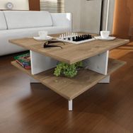 Dekorister Hamton Ceviz-Beyaz Orta Sehpa