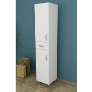 Dekorister Selin Beyaz 2 Kapak 1 Çekmeceli Banyo Boy Dolabı
