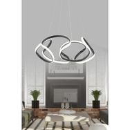 Dekorluna Honos Siyah Modern 4'lü Led Avize