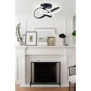 Dekorluna Sofia Modern Plafonyer Siyah Led Avize